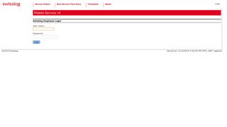 
                            4. Swisslog Mobile Service: Login