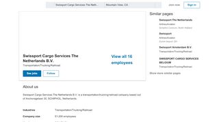 
                            9. Swissport Cargo Services The Netherlands B.V. | LinkedIn