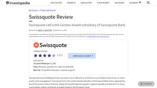 
                            13. Swissquote Ltd Review 2019: Below Average Spread ...