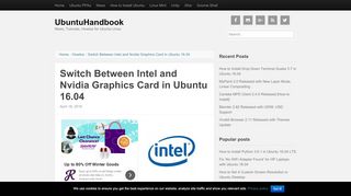 
                            10. Switch Between Intel and Nvidia Graphics Card in Ubuntu 16.04 ...