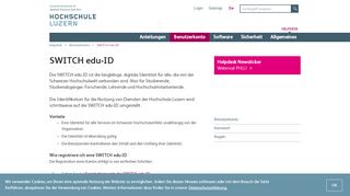 
                            6. SWITCH edu-ID | Hochschule Luzern