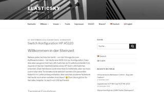 
                            8. Switch Konfiguration HP A5120 - ElasticSky