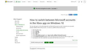 
                            1. Switch Microsoft Accounts in Xbox App | Windows 10 Apps