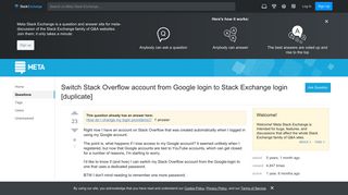 
                            6. Switch Stack Overflow account from Google login to Stack Exchange ...