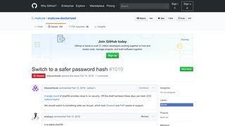 
                            7. Switch to a safer password hash · Issue #1019 · mailcow/mailcow ...