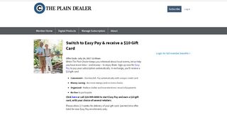 
                            13. Switch to Easy Pay & receive a $10 Gift Card - The Plain Dealer