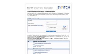 
                            10. SWITCH Virtual Home Organization - SWITCH VHO Administration