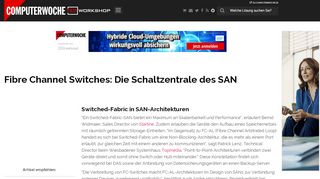 
                            4. Switched-Fabric in SAN-Architekturen - Fibre Channel Switches: Die ...