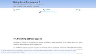 
                            2. Switching between Layouts – Using Zend Framework 3 - GitHub Pages
