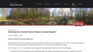 
                            8. Switching from Docker Hub to GitLab Container Registry | Georg ...