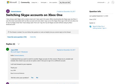 
                            2. Switching Skype accounts on Xbox One - Microsoft Community