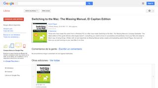 
                            11. Switching to the Mac: The Missing Manual, El Capitan Edition - Resultado de Google Books