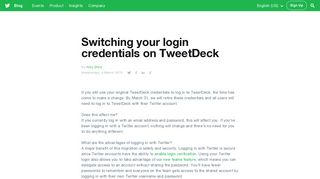 
                            4. Switching your login credentials on TweetDeck - Twitter Blog