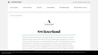 
                            10. Switzerland - The Adecco Group