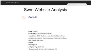 
                            8. Swm Website Analysis| swm.de Ads analysis, title attribute