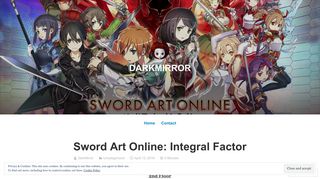 
                            7. Sword Art Online: Integral Factor - darkmirror - WordPress.com