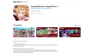 
                            8. SwordArtOnline: IntegralFactor on the App Store - iTunes - Apple