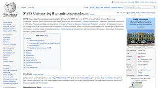 
                            9. SWPS Uniwersytet Humanistycznospołeczny – Wikipedia, wolna ...