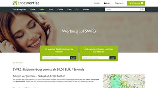 
                            13. SWR3 - Radiowerbung direkt planen und buchen - Crossvertise