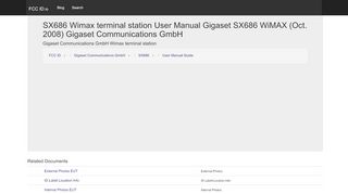 
                            10. SX686 Wimax terminal station User Manual Gigaset SX686 ...