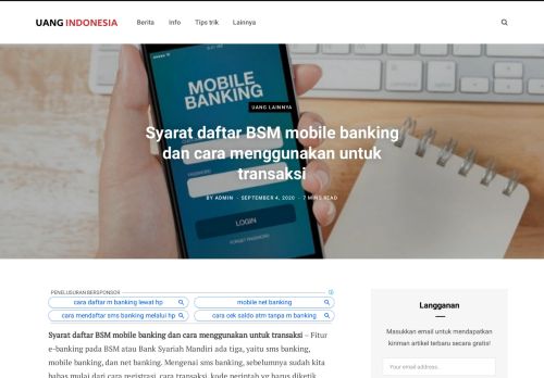 
                            6. Syarat daftar BSM mobile banking dan cara menggunakan transaksi