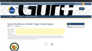 
                            12. Syarat Pendaftaran Sekolah Tinggi Inteljen Negara - informasi ...