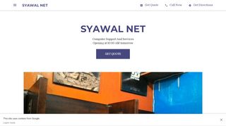 
                            7. SYAWAL NET - Computer Support and Services