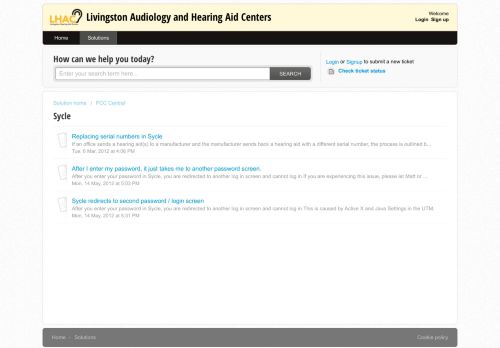 
                            8. Sycle : Livingston Audiology and Hearing Aid Centers