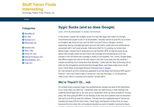 
                            13. Sygic Sucks (and so does Google) – Stuff Yaron Finds Interesting