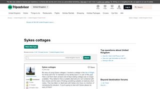 
                            10. Sykes cottages - United Kingdom Forum - TripAdvisor