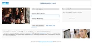 
                            2. SYKES Interactive Portal