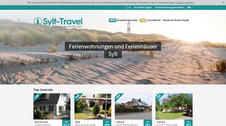 
                            4. Sylt-Travel.de: 4791 Ferienwohnungen & Ferienhäuser