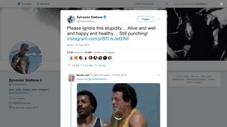 
                            4. Sylvester Stallone on Twitter: 