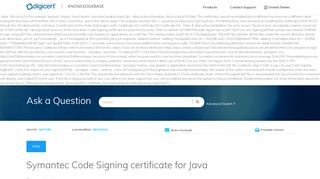 
                            10. Symantec Code Signing certificate for Java