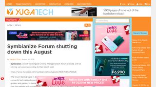 
                            11. Symbianize Forum shutting down this August - YugaTech