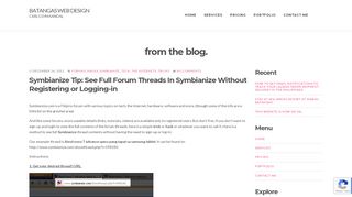 
                            5. Symbianize Tip: See Full Forum Threads In Symbianize Without ...