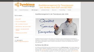 
                            5. Symbiose GmbH » Qualitätsmanagement in der Tierarztpraxis oder ...