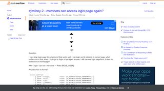 
                            9. symfony 2 - members can access login page again? - Stack Overflow