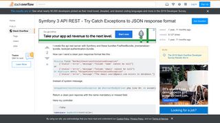 
                            2. Symfony 3 API REST - Try Catch Exceptions to JSON response format ...