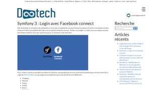 
                            7. Symfony 3 : Login avec Facebook connect - Dootech