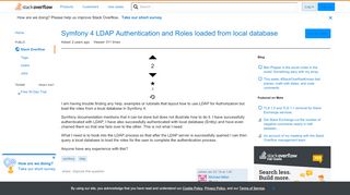 
                            8. Symfony 4 LDAP Authentication and Roles loaded from local database