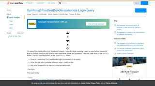
                            6. Symfony2 FosUserBundle customize Login query - Stack Overflow