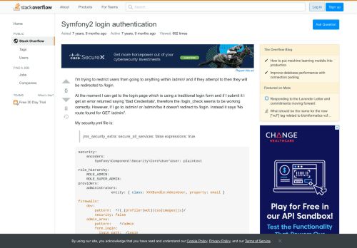 
                            3. Symfony2 login authentication - Stack Overflow
