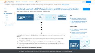 
                            7. Symfony2: use both LDAP (Active directory) and DB for user ...