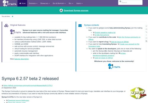 
                            7. Sympa 6.2.37 beta released [Sympa mailing list server]