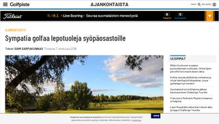
                            7. Sympatia golfaa lepotuoleja syöpäosastoille – Golfpiste.com