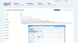 
                            1. Sync Files Online and share across multiple computers - IDriveSync