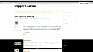 
                            2. sync login not working | Firefox Support Forum | Mozilla Support