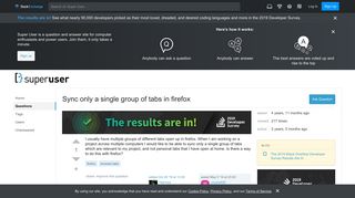 
                            5. Sync only a single group of tabs in firefox - Super User