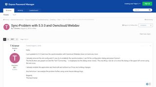 
                            13. Sync-Problem with 5.3.0 and Owncloud/Webdav - Mac - Enpass Forum